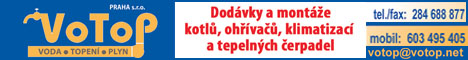 dodávky a montáže kotlů tepelných čerpadel votop a